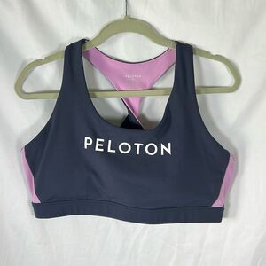 Peloton Racerback Colorblock Sports Bra size XXL Navy Blue Lavender